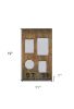 Multiple Sizes Brown Distressed Solid Wood Tabletop Picture Frame