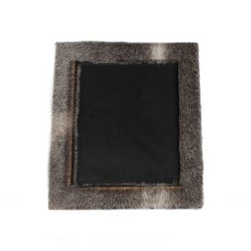 8" x 10" Gray Cowhide Tabletop Picture Frame with Mat