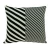 18" X 5" X 18" Transitional White & Black Pillow Cover With Poly Insert
