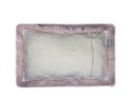 Set Of Two Blush Genuine Sheepskin Lumbar Accent Pillows