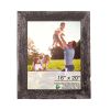 16" x 20" Black Solid Wood Hanging Picture Frame