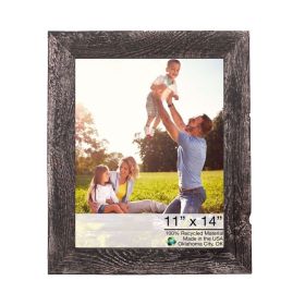 11" x 14" Black Solid Wood Hanging Picture Frame