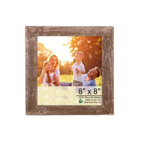 8" x 8" Espresso Solid Wood Tabletop Picture Frame
