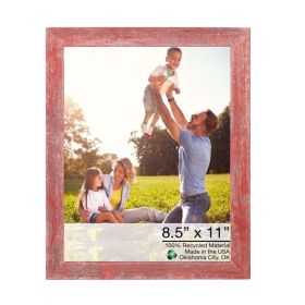 11" x 14" Red Solid Wood Hanging Picture Frame