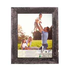 5" x 7" Black Solid Wood Tabletop Picture Frame