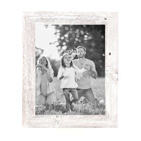 6" x 6" White Solid Wood Tabletop Picture Frame