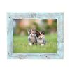 6" x 6" Blue Solid Wood Tabletop Picture Frame