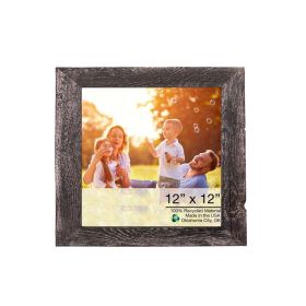 12" x 12" Black Solid Wood Tabletop Picture Frame