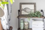 10" x 20" Gray Solid Wood Hanging Picture Frame