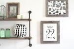 10" x 20" Gray Solid Wood Hanging Picture Frame
