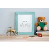 12" x 16" Light Blue Distressed Solid Wood Hanging Picture Frame