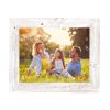 12" x 18" White Solid Wood Hanging Picture Frame