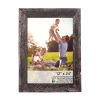 12" x 24" Black Solid Wood Hanging Picture Frame