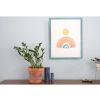 14" x 18" Blue Solid Wood Hanging Picture Frame