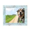 16" x 20" Blue Solid Wood Hanging Picture Frame
