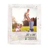 20" x 28" White Solid Wood Hanging Picture Frame