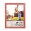 24" x 30" Red Solid Wood Hanging Picture Frame
