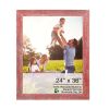 24" x 36" Red Solid Wood Hanging Picture Frame