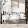 Twin size Classic Heavy Duty Metal Day Bed Frame in Black Finish