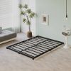 Full size 3-inch Low Profile Heavy Duty Metal Bed Frame in Matte Black