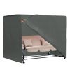 All Weather Garden Patio Swing Chair Cover Waterproof Protector Anti-UV and PVC Coating Fade Resistant Oxford Fabric 6.7ft x 4.1ft x 5.4ft
