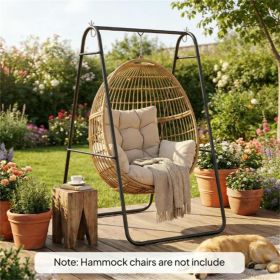 Hammock frame, hanging hammock frame, suitable for egg chairs, black