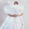 Comforters Queen Size, Duvet Insert, White All Season Duvet, Lightweight Quilt, Down Alternative Hotel Comforter (White, Queen 88x92 Inches)