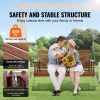 Wooden Porch Swing 5 ft, Patio bench swing for Courtyard & Garden, Upgraded 880 lbs Strong Load Capacity