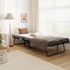 Folding Bed with Mattress for Adults, Twin Size, Portable Foldable Bed with Super Strong Steel Frame, 78.75" x 35.5", Fold Up, Roll Away & Hideaway