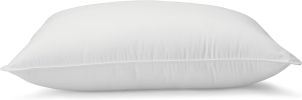 Down Alternative Pillow for Back Side Sleepers, Medium Density, Standard Size, 26" x 20", 2-Pack, White