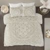 Full/Queen 3 piece Tufted Cotton duvet cover set
