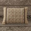 5 Piece Reversible Jacquard Bedspread Set Brown/Gold King