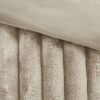 soft Faux Fur Ribbed Comforter Set Full/Queen