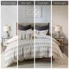 Full/Queen Cotton Jacquard Duvet Cover Mini Set