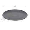Black 12-Piece Eco-Friendly Recycled Plastic Dinnerware Set