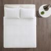 3 Piece Reversible Quilt Set White Full/Queen
