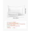 Bed Pillow for Sleeping, King Size Luxury Quality Hotel Pillow with Memory Foam Fill, Supportive & Adjustable, Includes Natural Firber Pillowcase