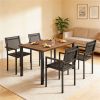 Outdoor table and chair set, terrace table and chair set