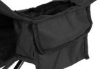 Heated Double Camping Chair 4 Heating Zones Wine Glass Holders Outdoor Portable Comfortable Seat for Camping Trips
