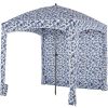 Beach cottage - 6 feet by 6 feet, with detachable side walls, a simple beach sunshade tent, equipped with storage bags, portable, UPF 50+ standard
