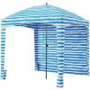 Beach cottage - 6 feet by 6 feet, with detachable side walls, a simple beach sunshade tent, equipped with storage bags, portable, UPF 50+ standard