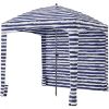 Beach cottage - 6 feet by 6 feet, with detachable side walls, a simple beach sunshade tent, equipped with storage bags, portable, UPF 50+ standard