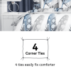 Duvet Cover Set 5-Piece, Queen Size - Includes Duvet Cover with Ties, 2 Pillowcases & 2 Decorative Shams | Ultra-Soft Microfiber Bedding Set