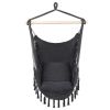 1.5*1.2m Tassel Plus Pillow Hanging Chair Gray