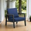 Outdoor Deep Seat Cushion Set, Waterproof & Fade Resistant Patio Chair Replacement Cushions for Outdoor Furniture, Removable and Washable Cover