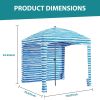Beach cottage - 6 feet by 6 feet, with detachable side walls, a simple beach sunshade tent, equipped with storage bags, portable, UPF 50+ standard