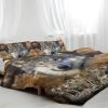 3pcs Wolf Pack Tribe Bedroom Printed Bedding Suitable For All Seasons
